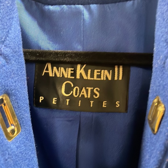 Vintage Pristine Condition 100% Wool Anne Klein ll Coat Petites - Picture 2 of 7